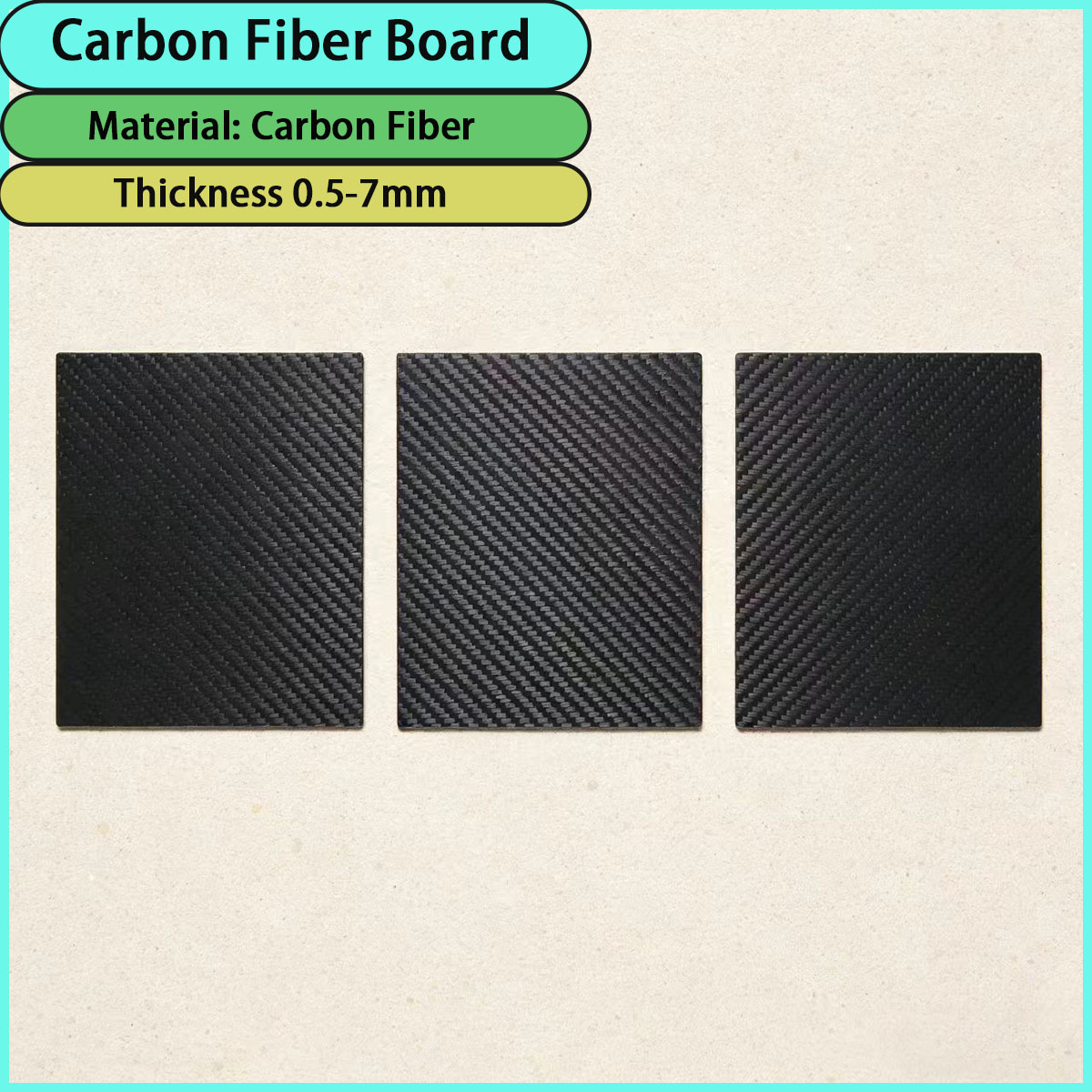 Sports Equipment Used - 0.5~7mm 두께의 탄소 섬유 보드는 항공우주,