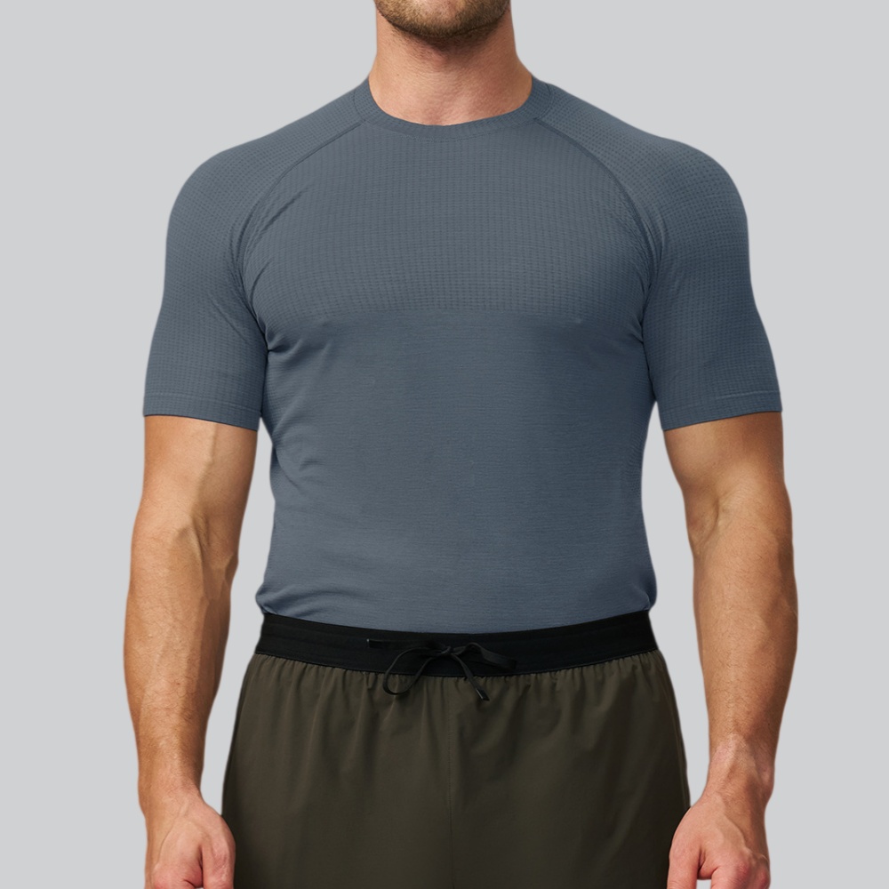 Sports Equipment For Running - 남성용 솔리드 컬러 스포츠 티셔츠 체육관