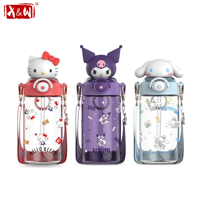 X Sports Equipment - X&W 카와이 산리오 인형 빨대컵 650ml