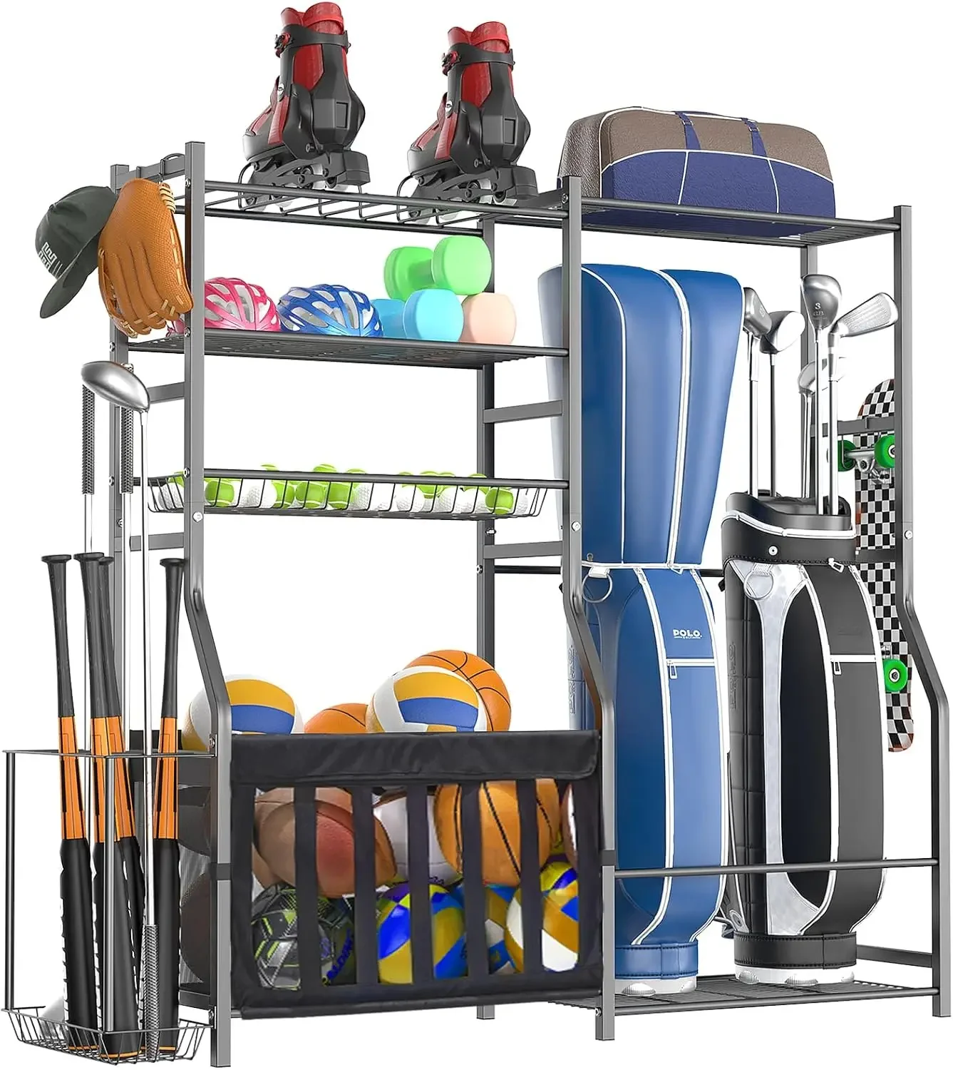 Sports Equipment Bat - 헤비 듀티 차고 스포츠 장비 정리함