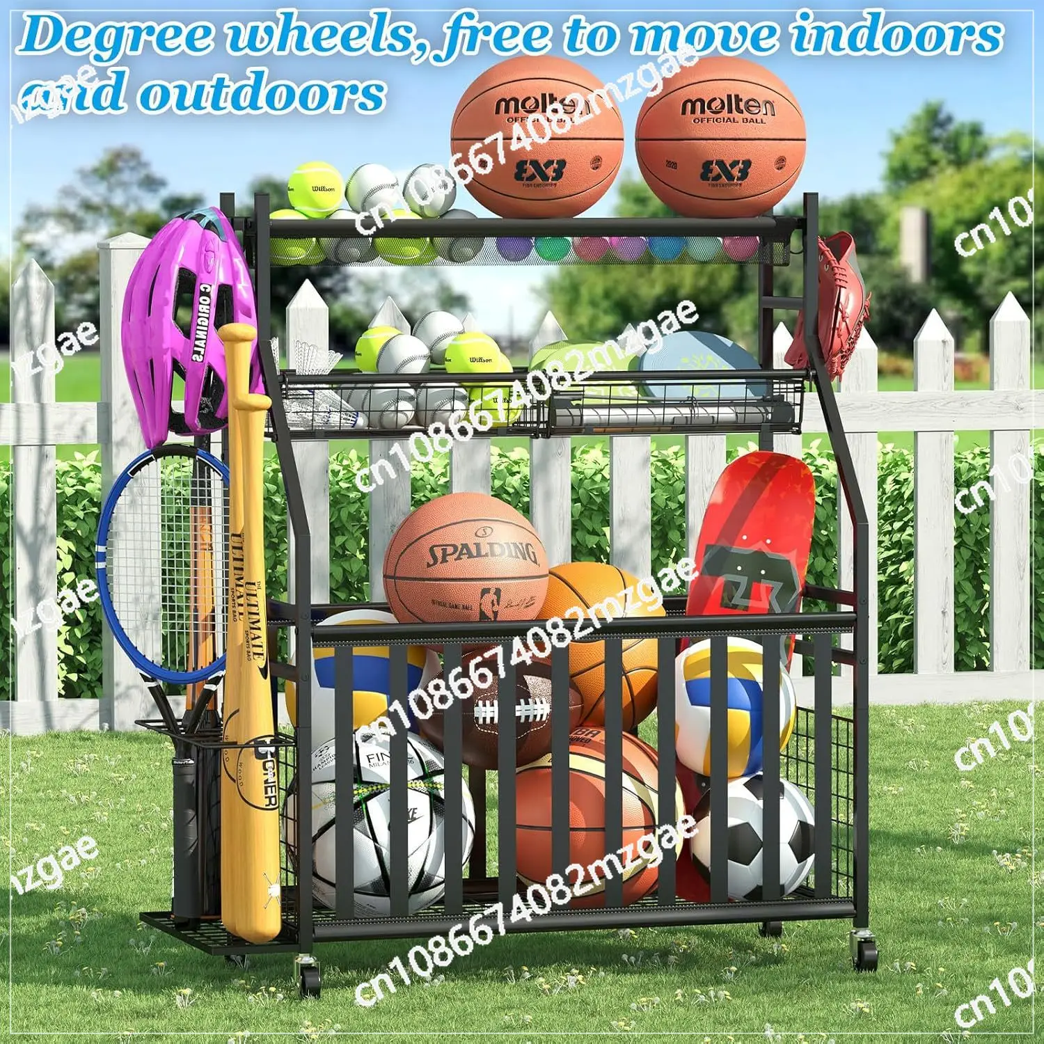 스포츠 장비 보관 가방 일체형 볼 랙 바퀴가 달린 스포 - Sports Equipment Bat 리뷰 및 가격