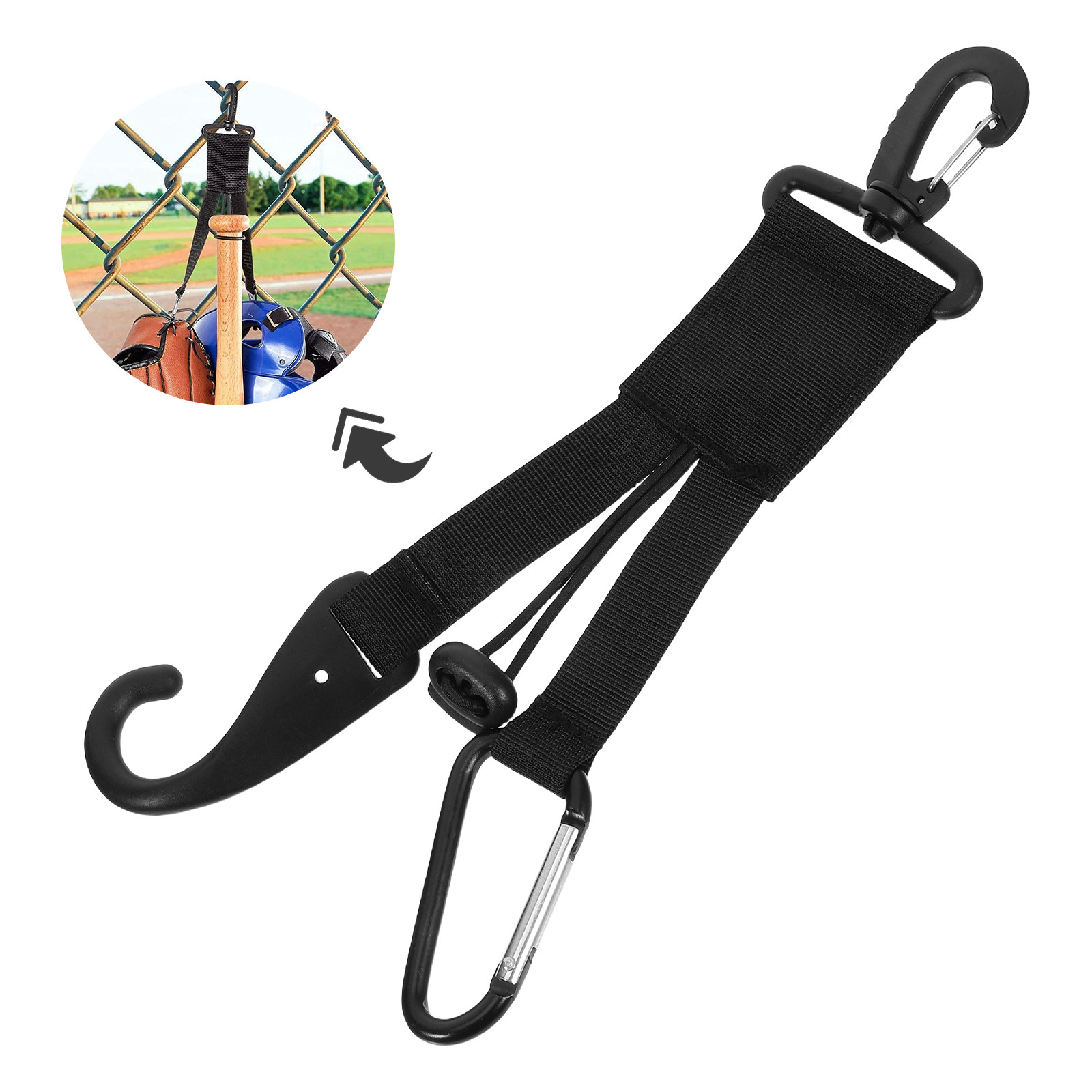 2Pcs 야구 장비 클립 헤비 듀티 장갑 홀더 조정 가 - Sports Equipment Bat 리뷰 및 가격