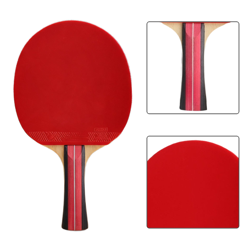 탁구 라켓 5겹 베스우드 롱 핸들 레드 안티 글루 고무 - Sports Equipment Bat 리뷰 및 가격