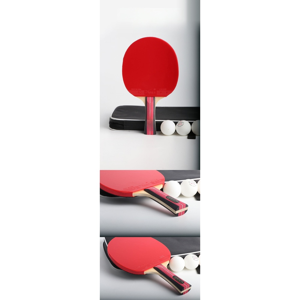 탁구 라켓 5겹 베스우드 롱 핸들 레드 안티 글루 고무 - Sports Equipment Bat 리뷰 및 가격