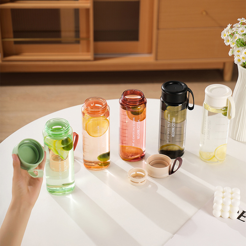 600ml 단층 플라스틱 컵, 차 분리형, 새지 않는  - Sports Equipment Advertisement 리뷰 및 가격