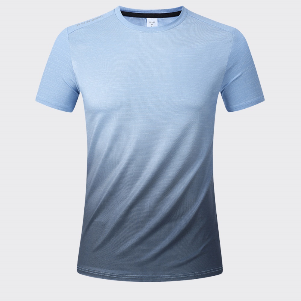 남성 피트니스 러닝 티셔츠 체육관 스포츠 그라데이션 셔 - Sports Equipment For Running 리뷰 및 가격