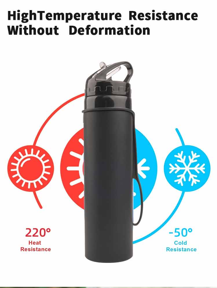 600ml 여행 캠핑 실리콘 접이식 휴대용 스포츠 물병 - Sports Equipment In School 리뷰 및 가격